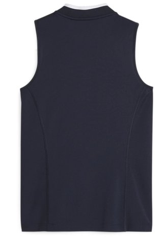 Puma Range Pique Sleeveless women's polo, navy