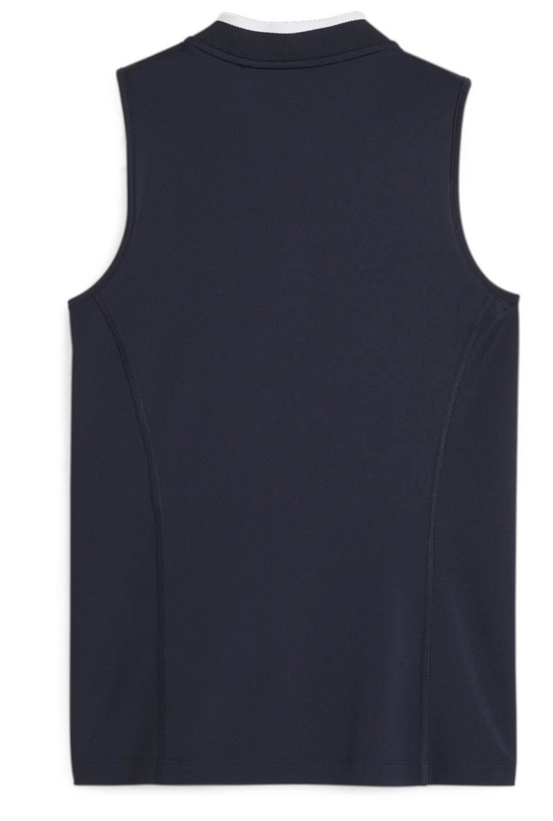 Puma Range Pique Sleeveless women's polo, navy