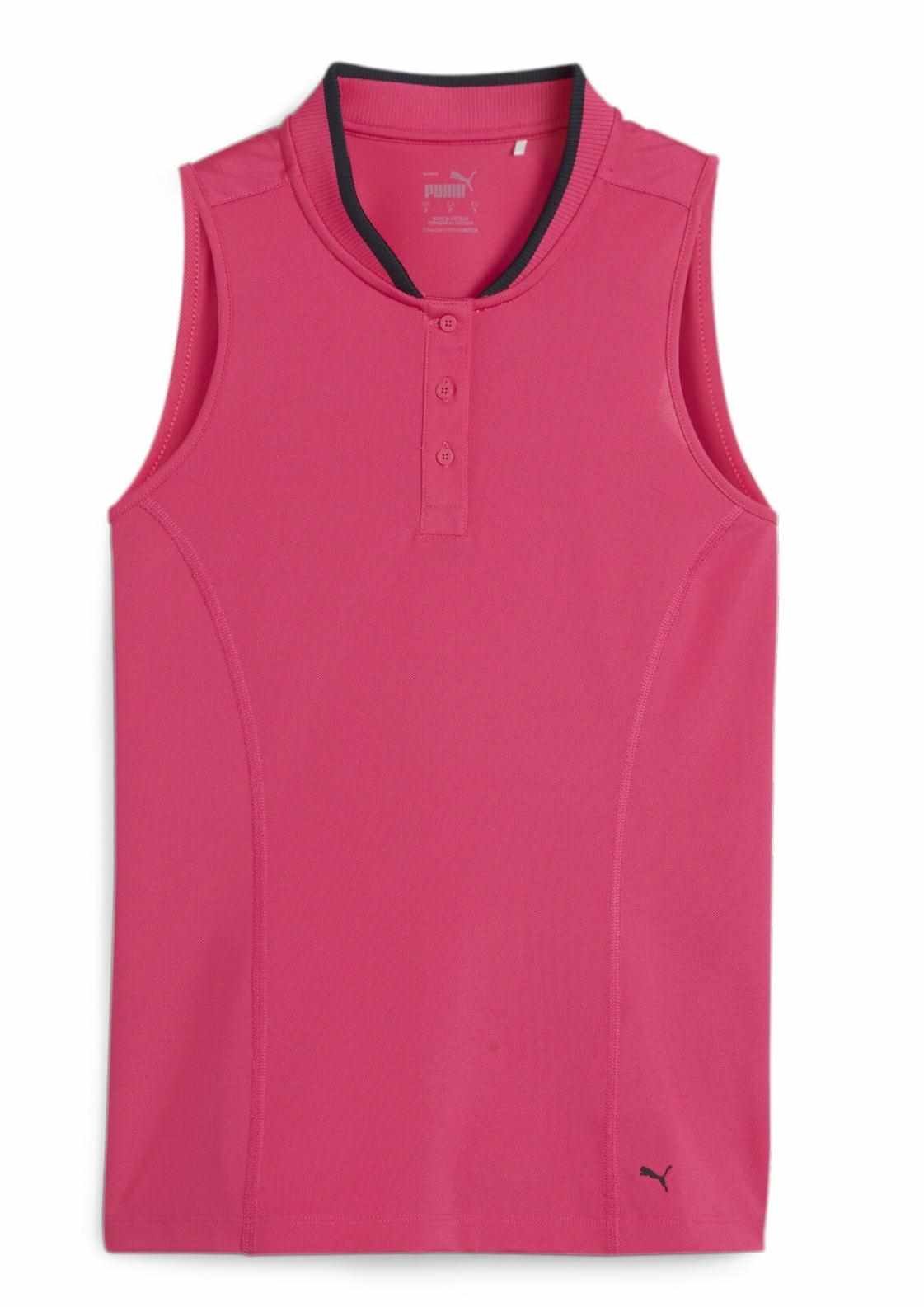 Puma Range Pique Sleeveless women's polo, pink