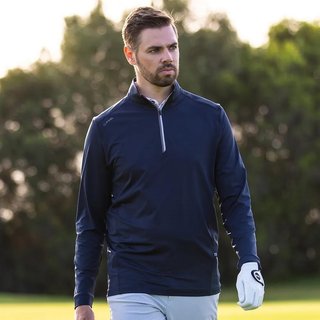 PING Latham Half Zip men's midlayer, navy