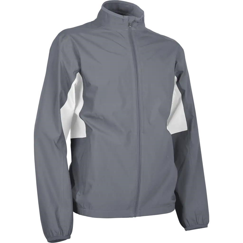 Sun Mountain Monsoon waterproof men's jacket, cadet/white