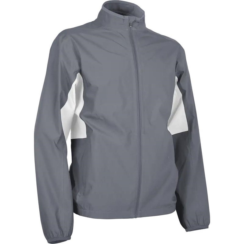 Sun Mountain Monsoon waterproof men's jacket, cadet/white
