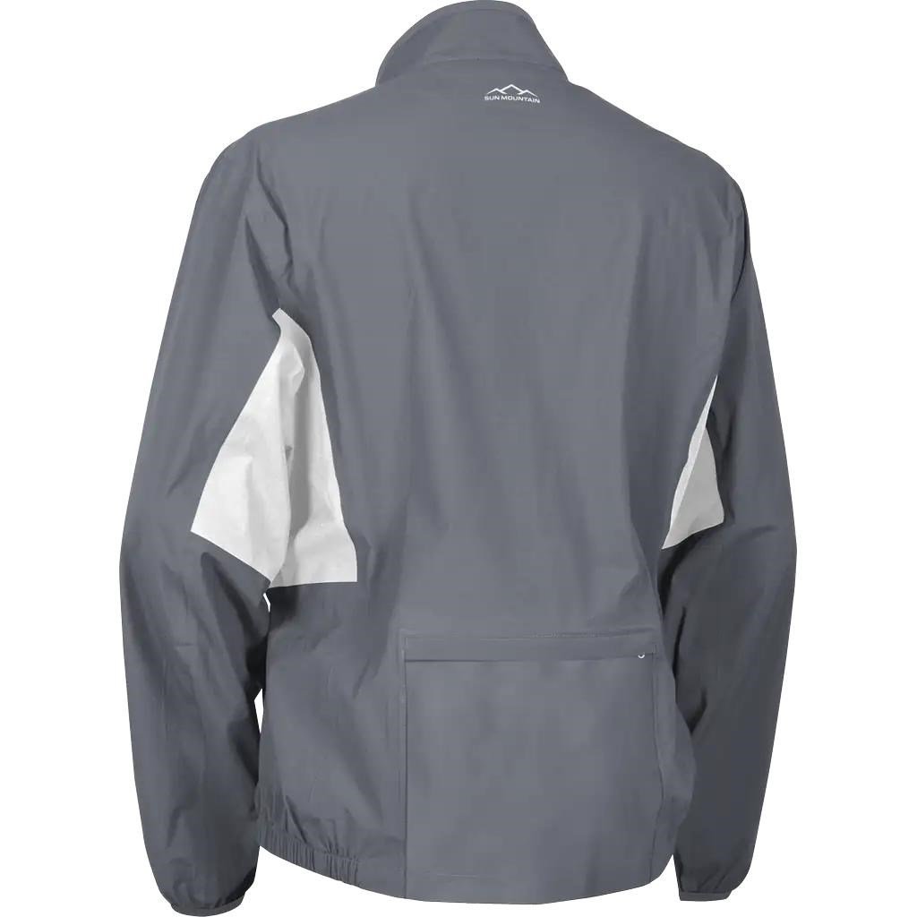 Sun Mountain Monsoon waterproof men's jacket, cadet/white