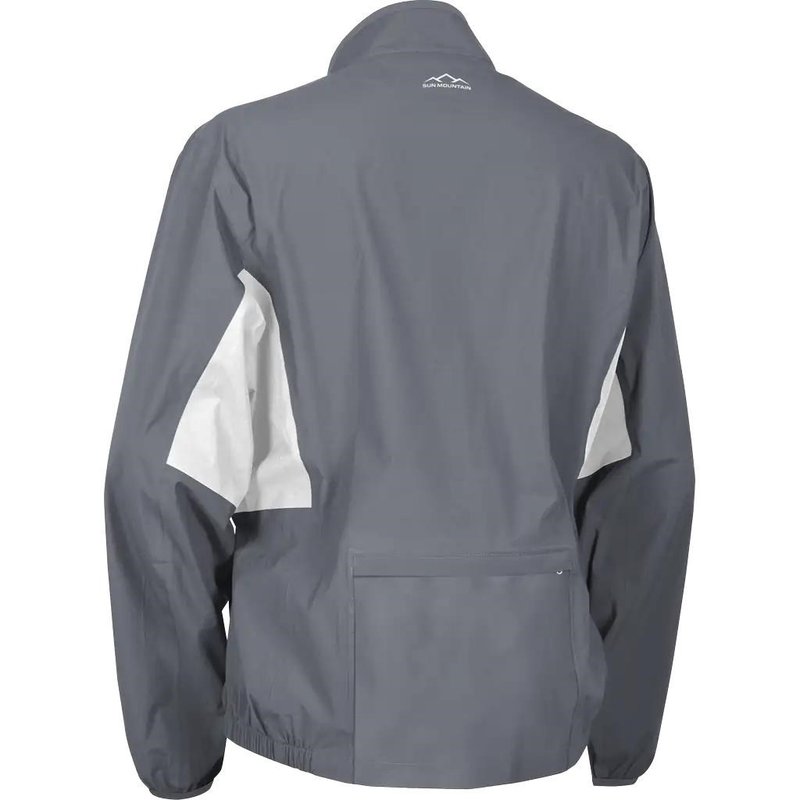 Sun Mountain Monsoon waterproof men's jacket, cadet/white
