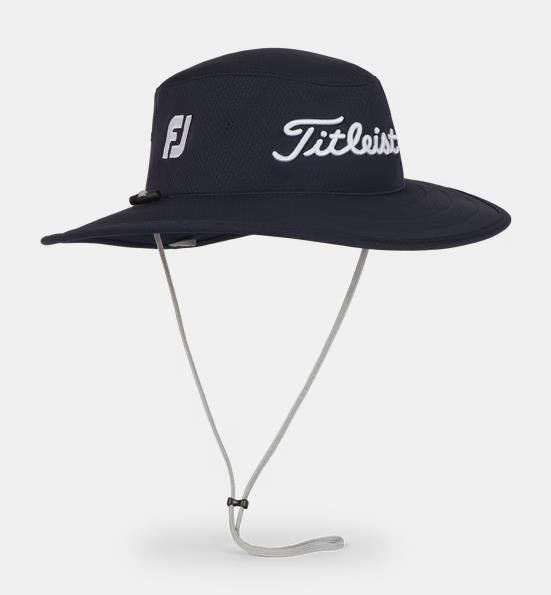 Titleist Tour Aussie men's bucket hat, navy/white