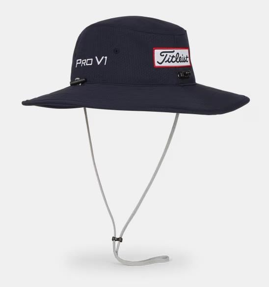Titleist Tour Aussie men's bucket hat, navy/white