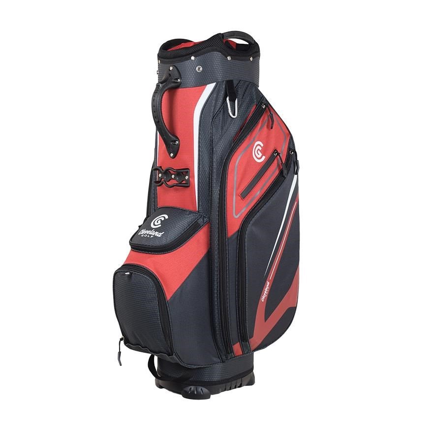 Cleveland Friday 3 cart bag, red/charcoal