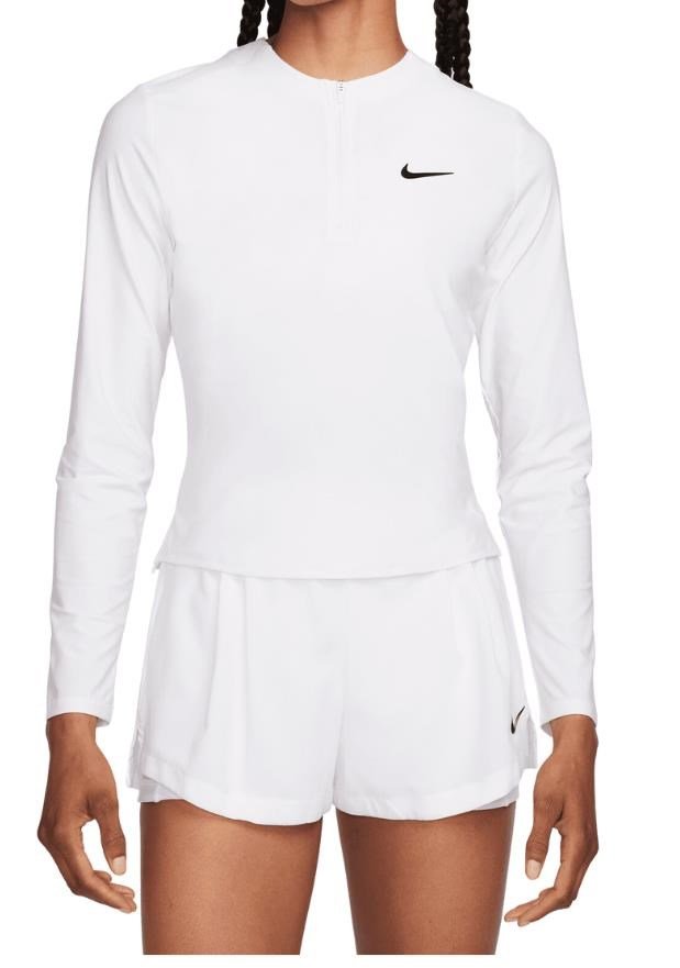 Nike Court Advantage women's sweatshirt, white/black