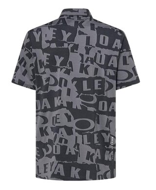 Oakley Ransom Jacquard men's polo, collage black