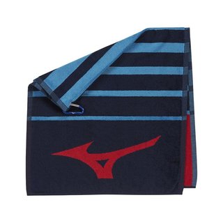 Mizuno RB Tour Golf Towel, navy/red