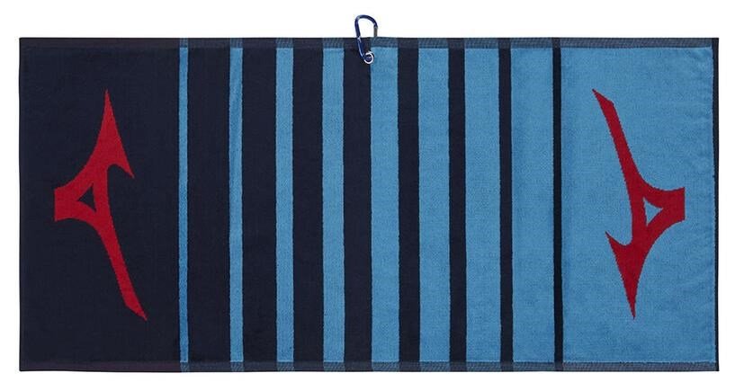 Mizuno RB Tour Golf Towel, navy/red