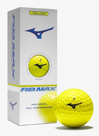 Mizuno RB Max golf balls, yellow