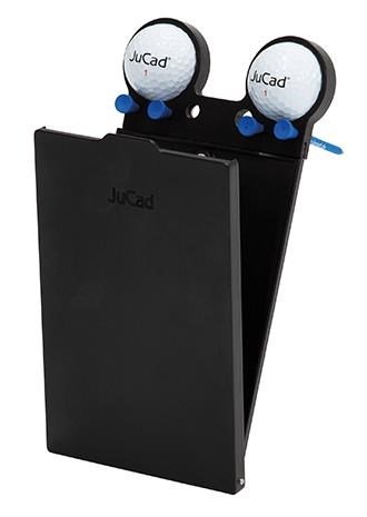 JuCad full metal scorecard holder, black/black cover