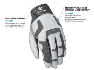 Bionic Relief Grip 2.0 mens golf glove, white