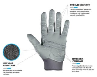 Bionic Relief Grip 2.0 ladies golf glove, white