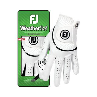 FootJoy WeatherSof ladies golf glove, white/black