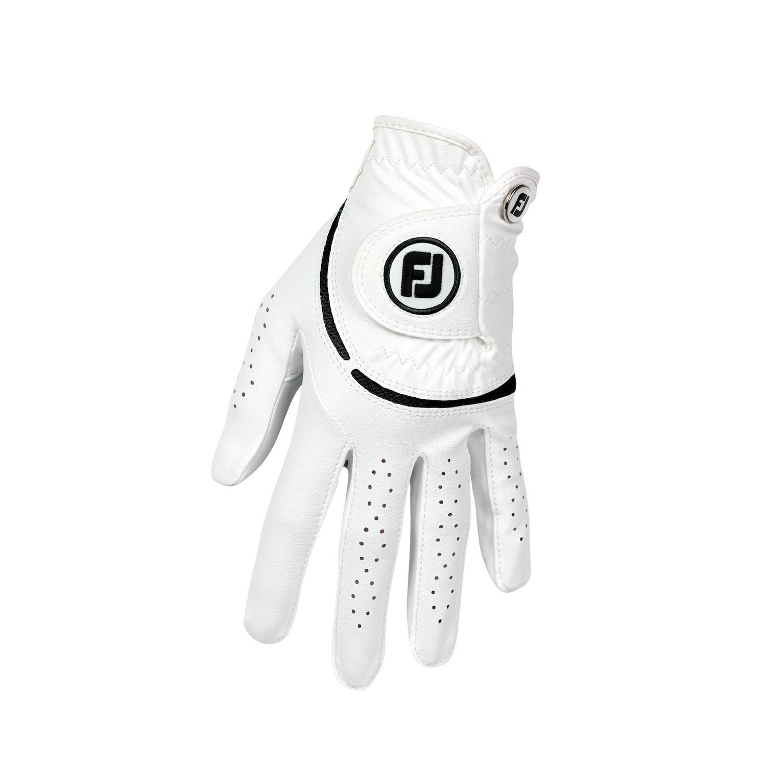 FootJoy WeatherSof ladies golf glove, white/black