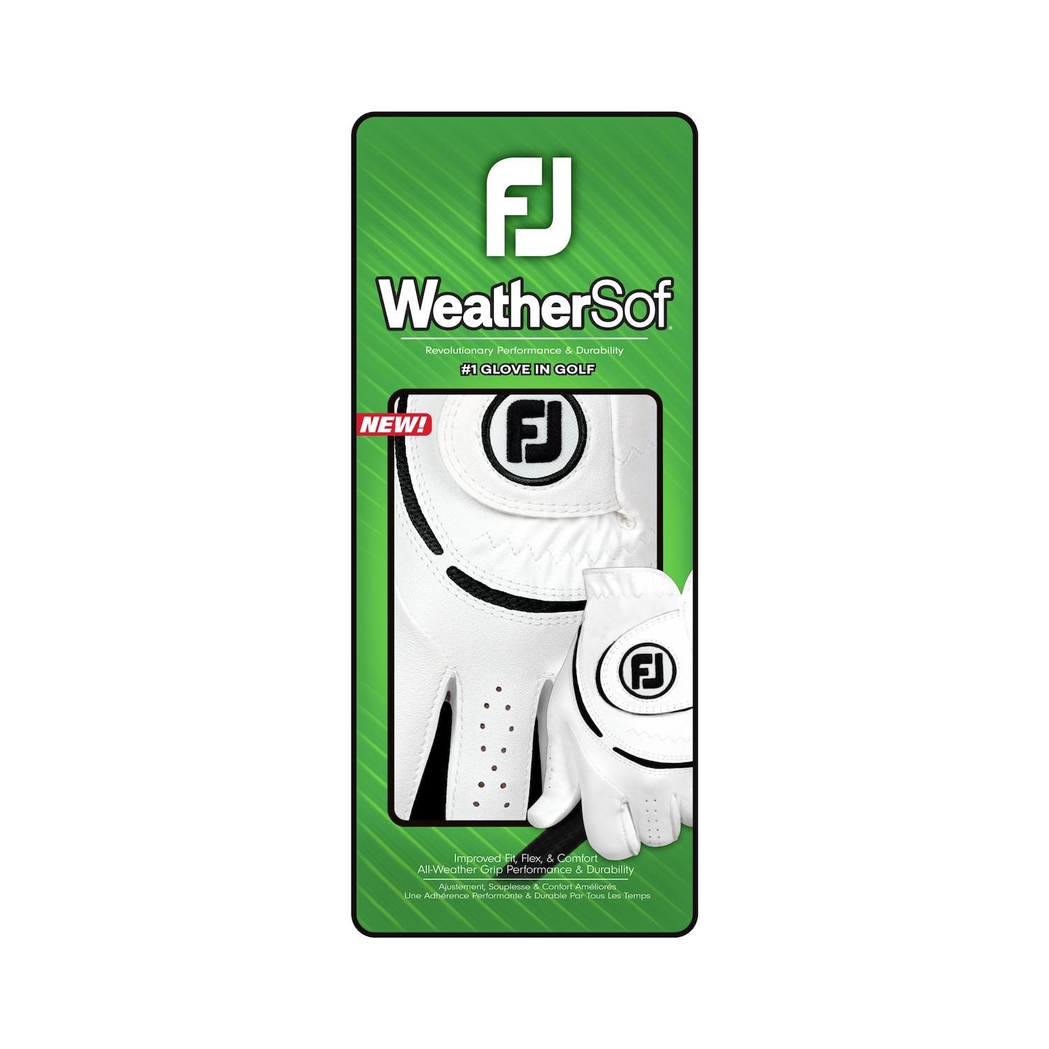 FootJoy WeatherSof ladies golf glove, white/black
