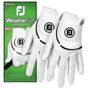 FootJoy WeatherSof Ladies Golf Glove (2 Pack), white/black