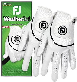 FootJoy WeatherSof Ladies Golf Glove (2 Pack), white/black