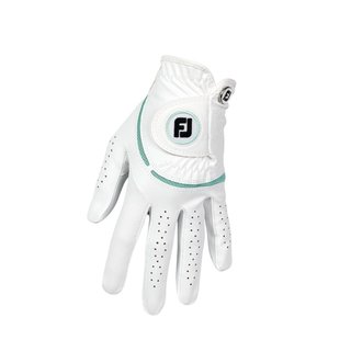 FootJoy WeatherSof ladies golf glove, white/sea glass
