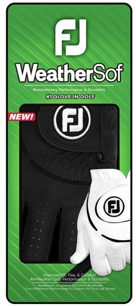 Footjoy WeatherSof mens golf glove, black