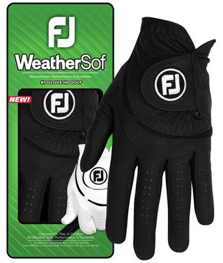 Footjoy WeatherSof mens golf glove, black