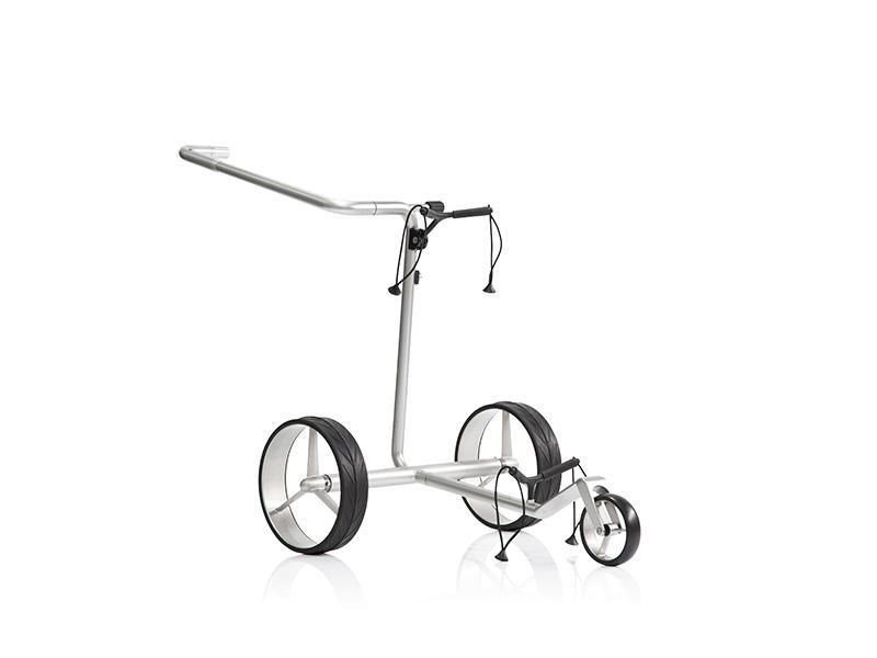 JuStar Carbon Light SET (incl. umbrella, scorecard holder, carry bag, el. parking brake) electric trolley, titanium