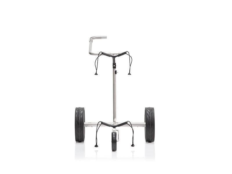 JuStar Carbon Light SET (incl. umbrella, scorecard holder, carry bag, el. parking brake) electric trolley, titanium