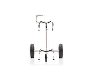 JuStar Carbon Light SET (incl. umbrella, scorecard holder, carry bag, el. parking brake) electric trolley, titanium