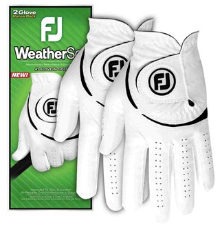 Footjoy FootJoy WeatherSof mens glove (2 PACK), white/black