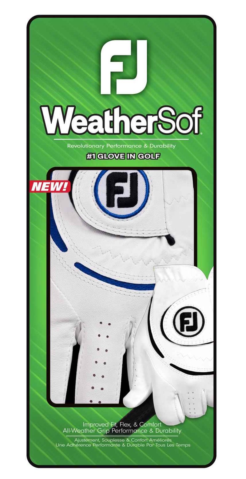 Footjoy FootJoy WeatherSof 24 mens glove, white/blue