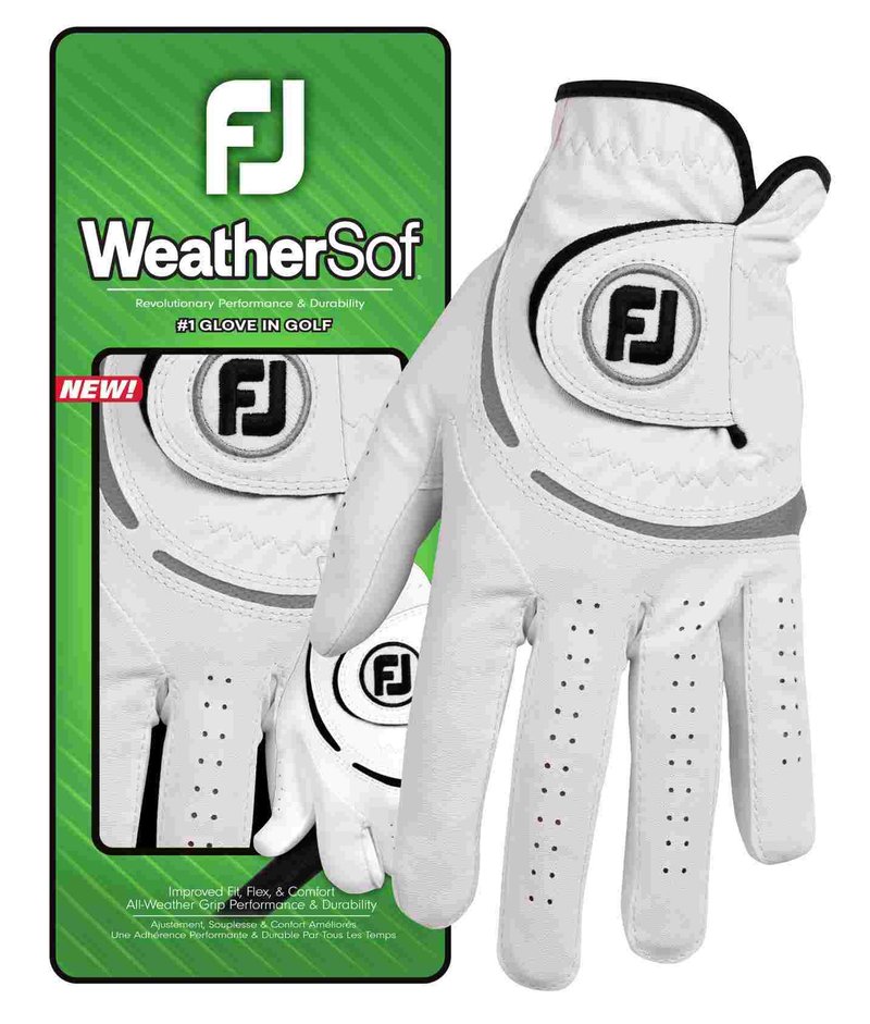 Footjoy FootJoy WeatherSof 24 mens golf glove, white/grey