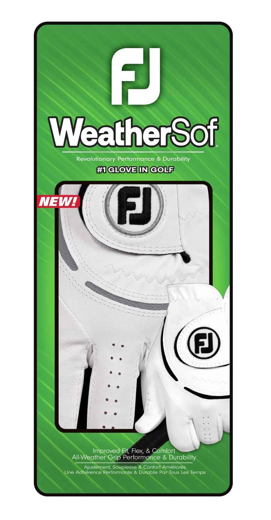 Footjoy FootJoy WeatherSof 24 mens golf glove, white/grey