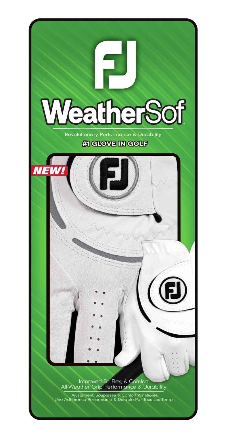 Footjoy FootJoy WeatherSof 24 mens golf glove, white/grey