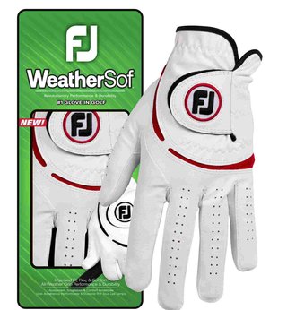 FootJoy WeatherSof 24 mens golf glove, white