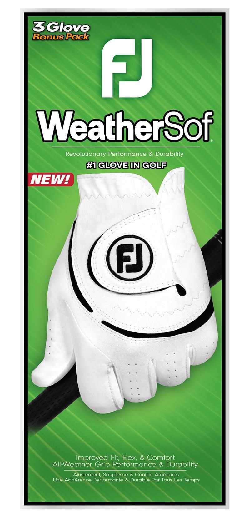 Footjoy FootJoy WeatherSof 24 mens glove (3 PACK), white