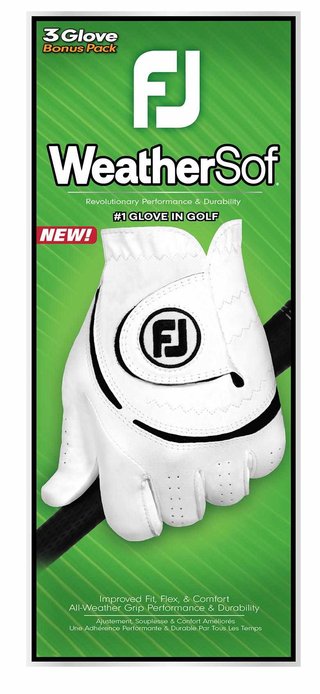 Footjoy FootJoy WeatherSof 24 mens glove (3 PACK), white