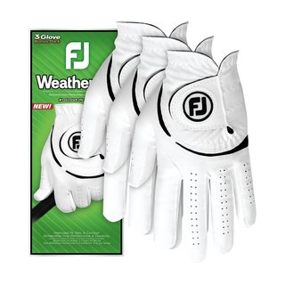 Footjoy FootJoy WeatherSof 24 mens glove (3 PACK), white