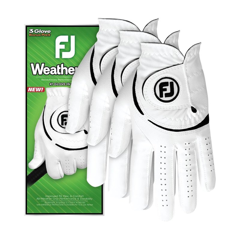 Footjoy FootJoy WeatherSof 24 mens glove (3 PACK), white