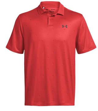 Under Armour Performance 3.0 Printed men's polo, red solstice/castlerock