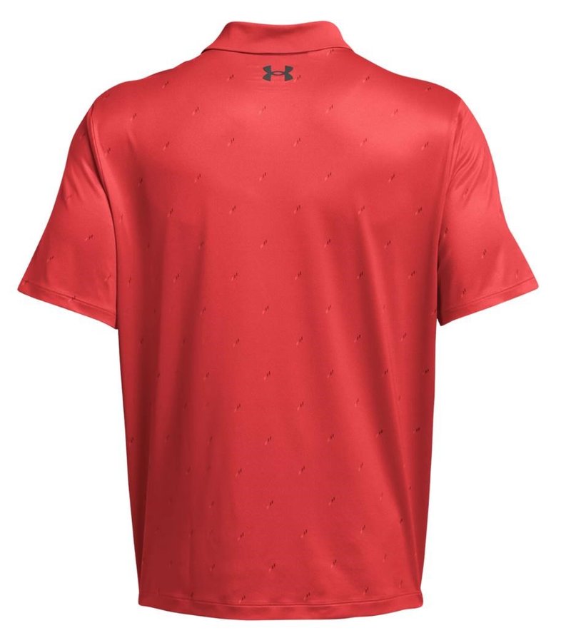 Under Armour Performance 3.0 Printed men's polo, red solstice/castlerock