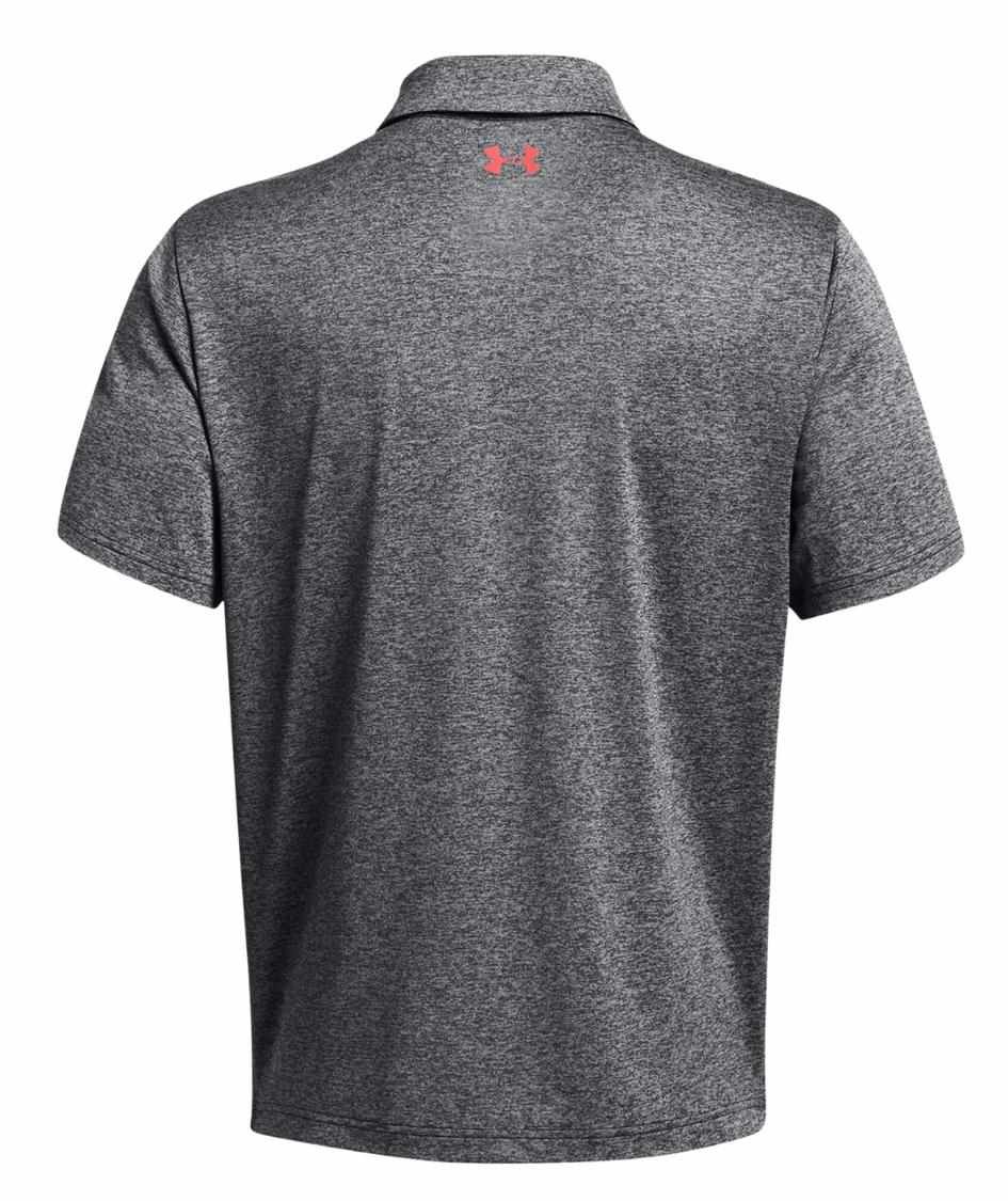 Under Armour Playoff 3.0 Stripe men's polo, black/red solstice