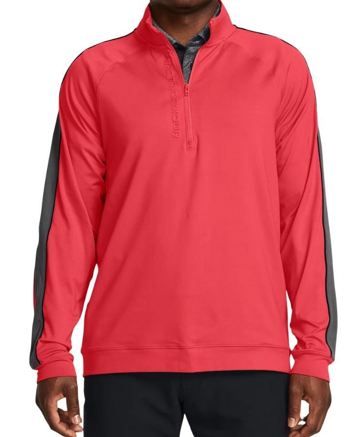Under Armour Storm Midlayer 1/2 Zip men's sweatshirt, red slstice/castelrock