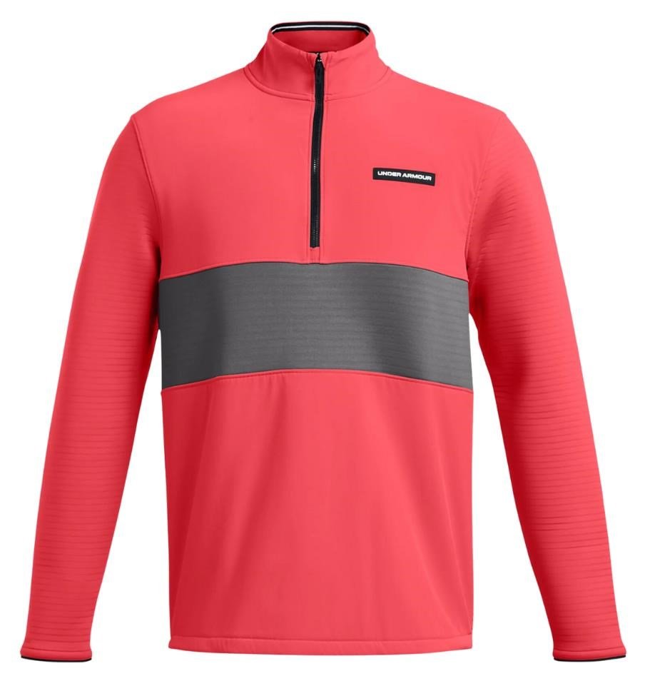 Under Armour Storm Daytona HZ men's sweatshirt, red solstice/castelrock