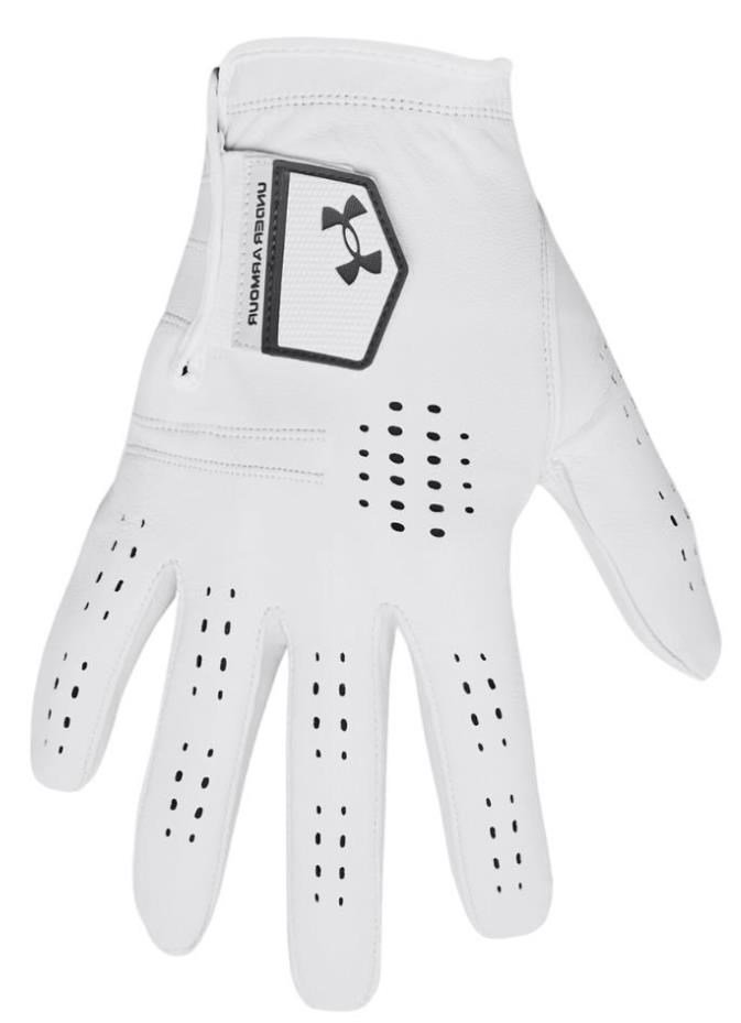 Under Armour Tour mens golf glove, white/castelrock