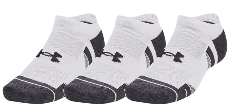 Under Armour Performance Tech unisex socks (3 Pairs), white/grey