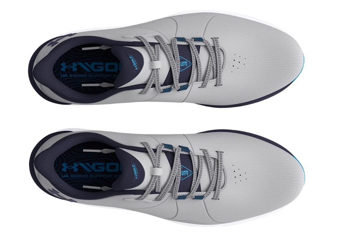 Under Armour Drive Pro SL mens golf shoes, grey/capri