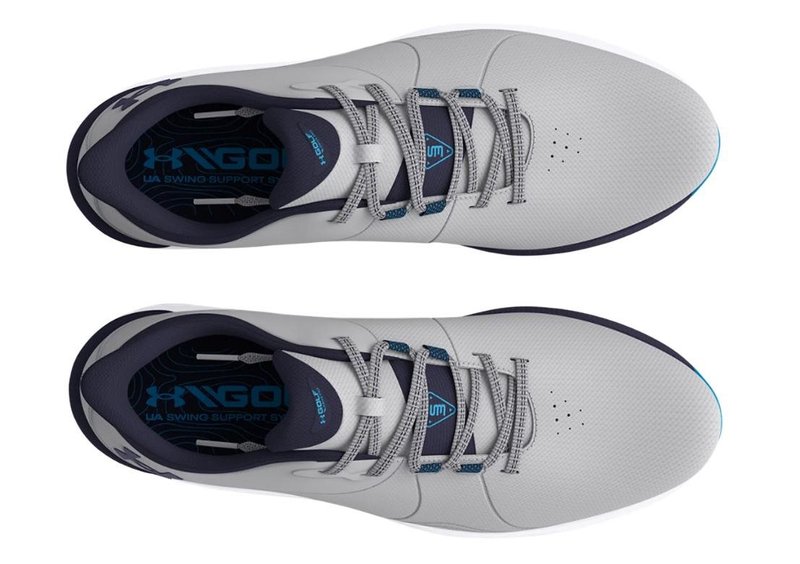 Under Armour Drive Pro SL mens golf shoes, grey/capri
