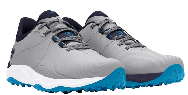 Under Armour Drive Pro SL mens golf shoes, grey/capri